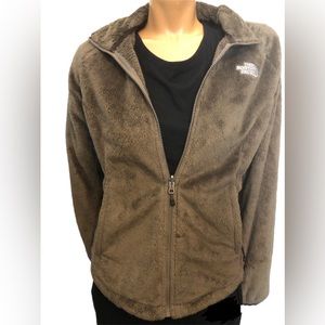 The North Face Womens "Osito" Brown Full Zip Fleece Jacket w/ Pockets, Size M